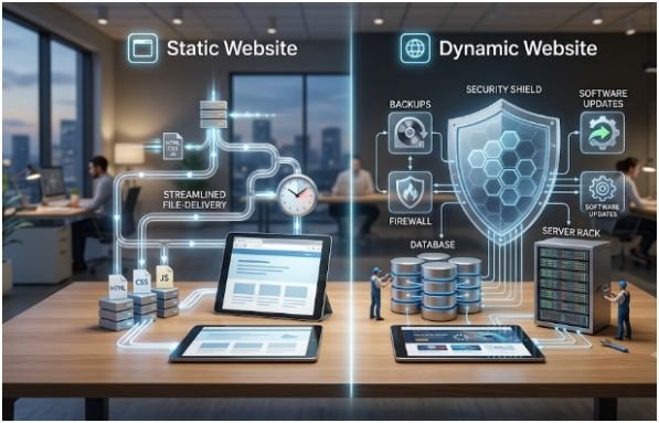 Static Website Vs Dynamic Website For Small Business: Cost, Speed, and Security